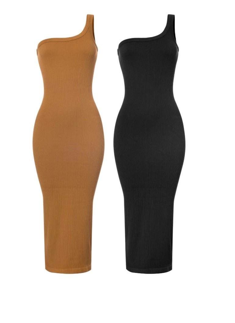 Ribbed One Shoulder Sleeveless Dress Bold Elegance Meets Effortless Comfort Soul Collective Ribbed One Shoulder Sleeveless Dress Bold Elegance Meets Effortless Comfort Soul Collective