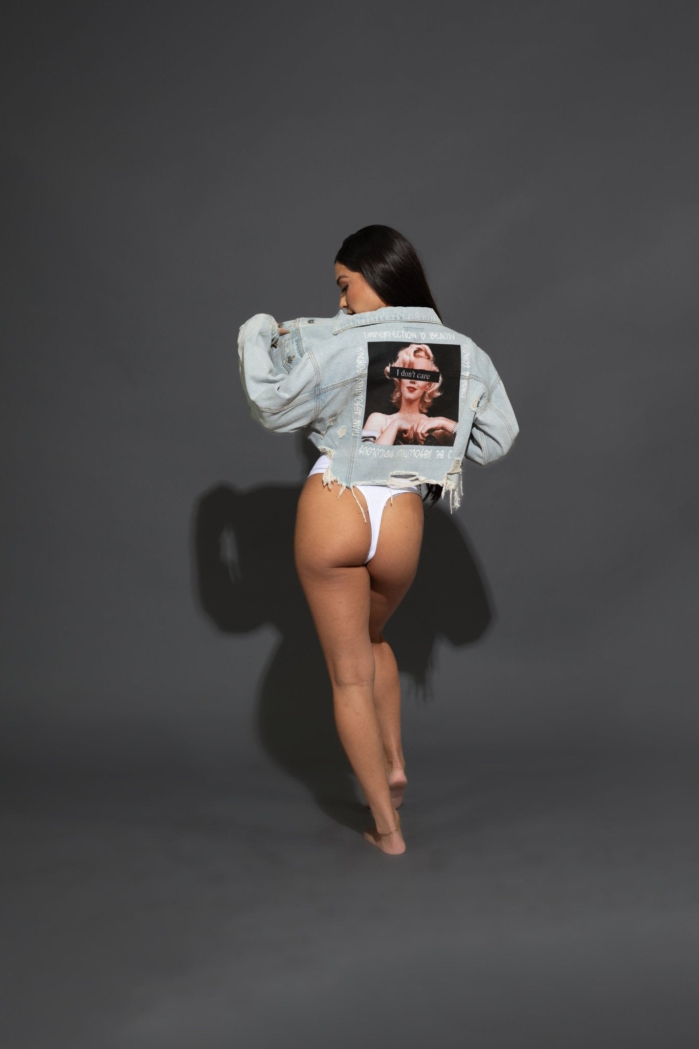 Iconic Marilyn Crop Denim Jacket - Soul Collective